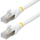 Startech 2ft Cat6a Ethernet Cable - White - Low Smoke Zero Halogen (lszh) - 10gbe 500mhz