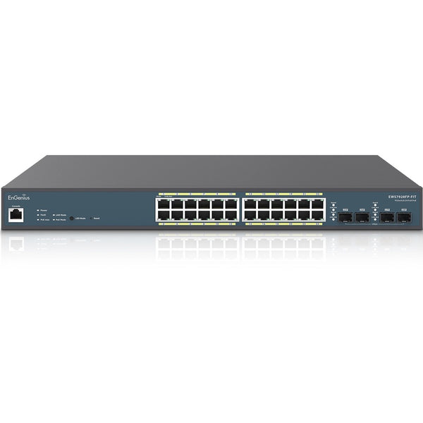 Engenius Technologies,inc Engenius Fit Managed Ews7928fp-fit 24-port Gigabit Poe+ L2+ Switch With A 410w P