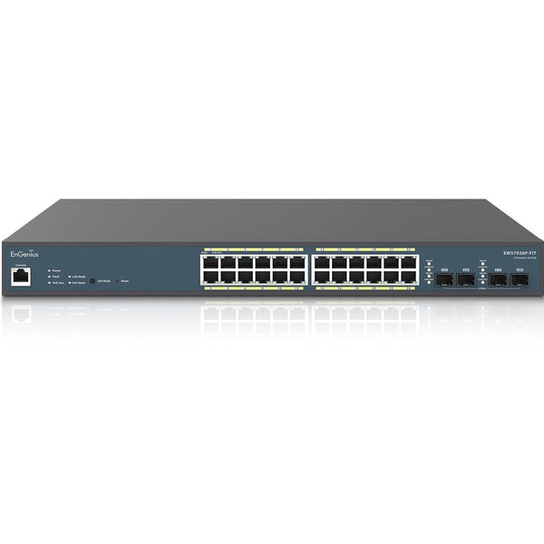 Engenius Technologies,inc Engenius Fit Managed Ews7928p-fit 24-port Gigabit Poe+ L2+ Switch With A 240w Po