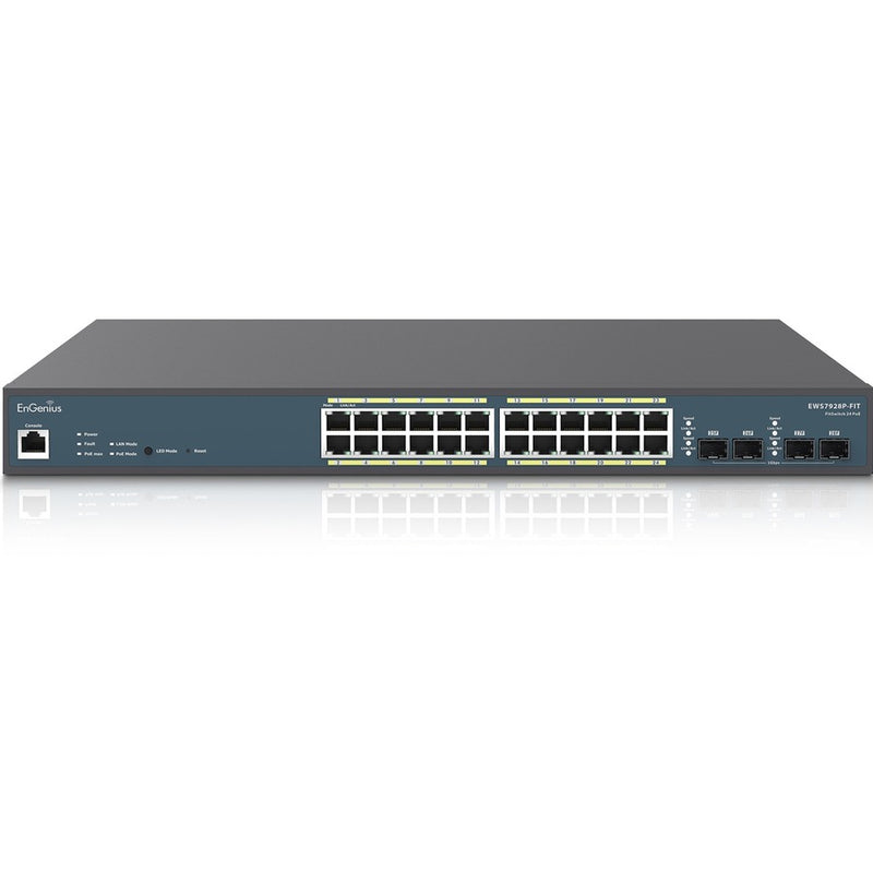 Engenius Technologies,inc Engenius Fit Managed Ews7928p-fit 24-port Gigabit Poe+ L2+ Switch With A 240w Po