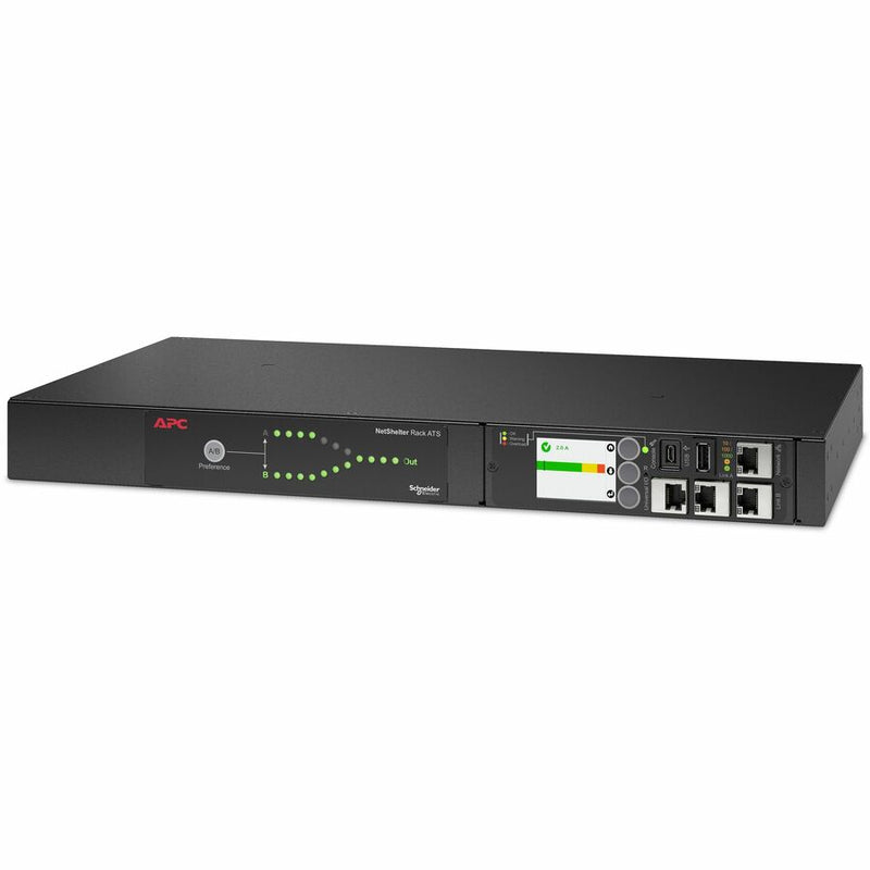 Apc By Schneider Electric Rack Ats, 200-208v, 20a, L6-20 In, (8) C13 (1) C19 Out