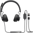 Logitech Zone 750 Wired Headset With Advanced Noise-cancelling Mic