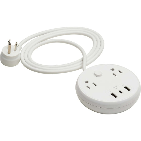 Tripp Lite Safe-it Surge Protector 30w 2outlet 5-15r 2 Usb-a Usb C 6ft Cord