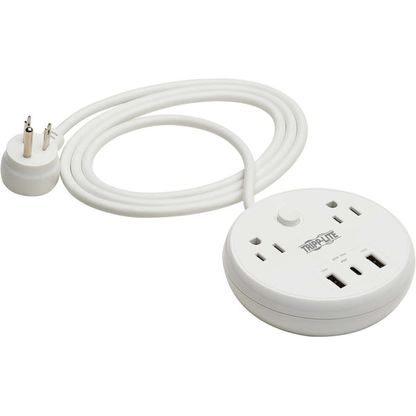 Tripp Lite Safe-it Surge Protector 57w 2outlet 5-15r 2 Usb-a Usb C 8ft Cord.