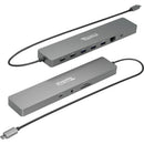 Plugable Technologies Plugable 11-in-1 Usb-c Docking Station, 100w Pass-through Charging, Dual Monitor