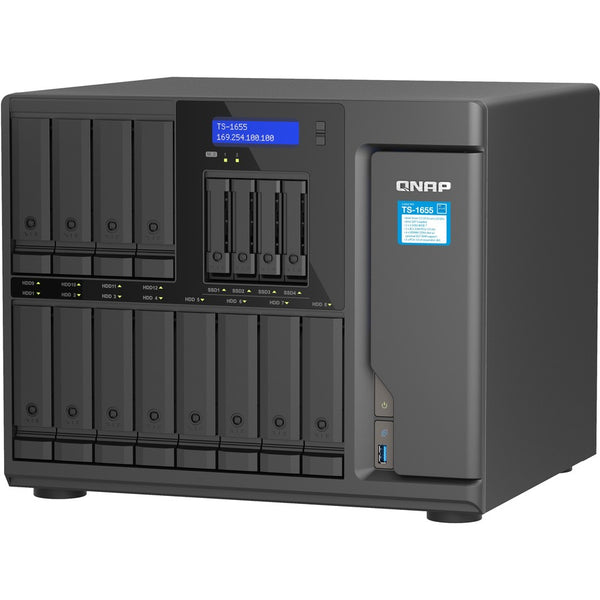 Qnap Inc Qnap Ts-1655 16-bay High-performance Desktop Nas, Intel Atom C5125 8c/8t 2.8ghz