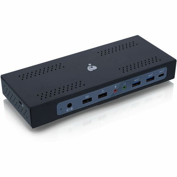 Iogear Dock Pro Duo Usb-c Docking Station, Kvm, Triple View, 100w Pd, 4k, Hdmi,