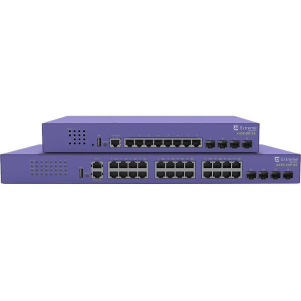 Extreme Network Inc X435-8p-4s 8 Port 10/100/1000base-t Poe+ Half/full Duplex 4x1/2.5g Unpopulated S