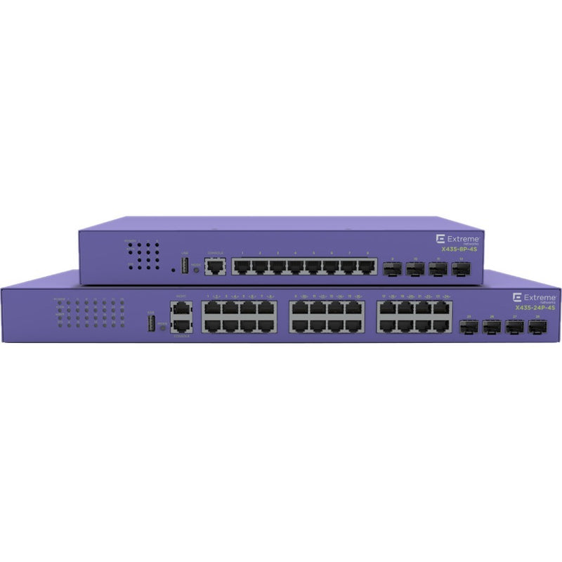 Extreme Network Inc X435-8p-4s 8 Port 10/100/1000base-t Poe+ Half/full Duplex 4x1/2.5g Unpopulated S