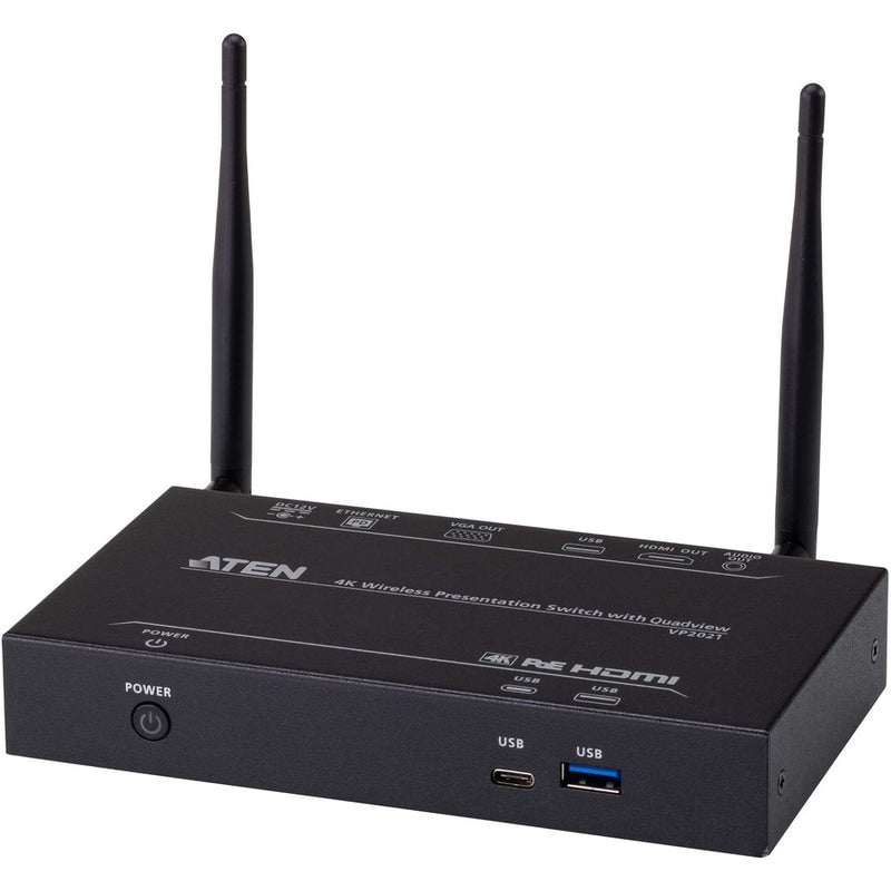 Aten 4k Wireless Presentation Switch With Quad-view