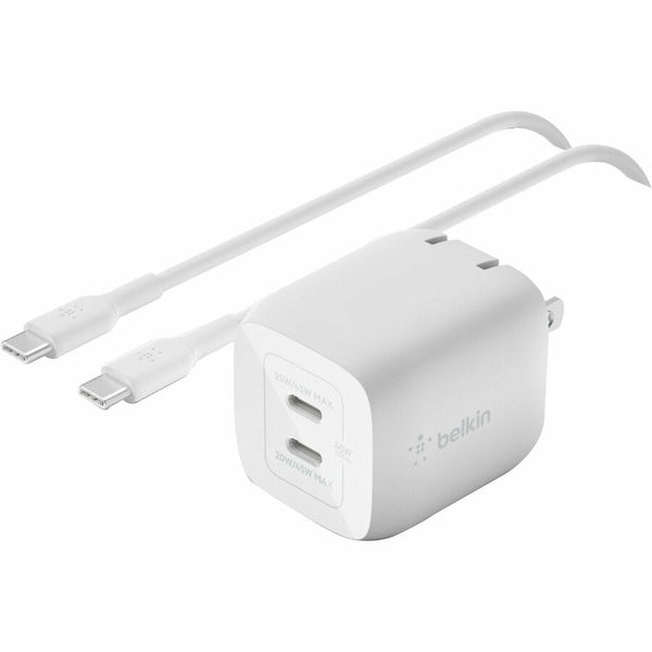 Belkin International Inc 45w Dual Usb-c Gan Charger + Cable