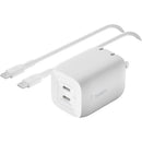 Belkin International Inc 65w Dual Usb-c Gan Charger + Cable