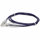 Add-on 1ft Purple Cat 6a Slim Pvc Ethernet Cable Snagless Clear-claw Rj-45 M/m