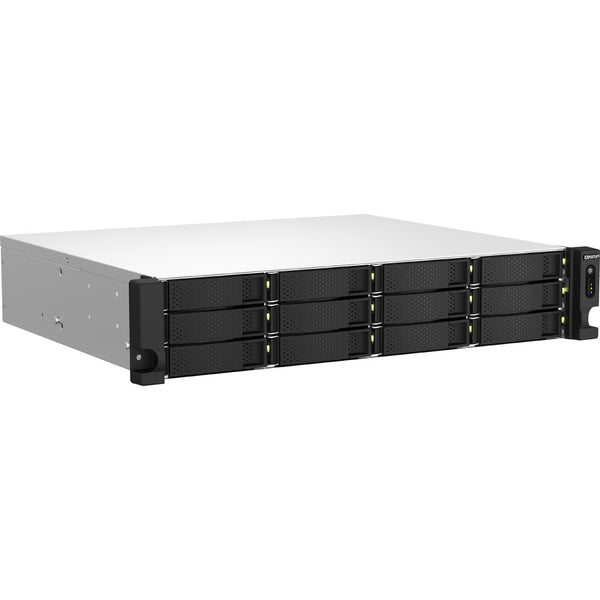 Qnap Inc Qnap 2u 12-bay Nas/iscsi Ip-san, Intel Celeron 4c/4t (up To 2.7ghz), 8gb Ram On-