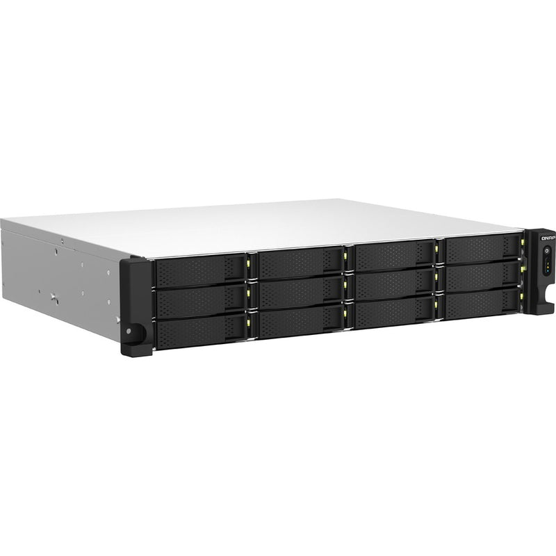 Qnap Inc Qnap 2u 12-bay Nas/iscsi Ip-san, Intel Celeron 4c/4t (up To 2.7ghz), 8gb Ram On-