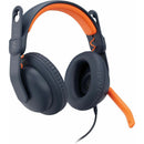 Logitech Zone Learn Headset- Aux On Ear Pc-classic Blue, Edu, W/ 3yr Warranty