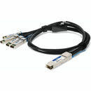 Add-on Addon Dell 470-abqf Compatible Taa Compliant 100gbase-cu Qsfp28 To 4xsfp28 Direc