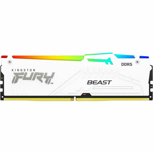 Kingston 64gb 6000mt/s Ddr5 Cl36 Dimm (kit Of 2) Fury Beast White Rgb Expo