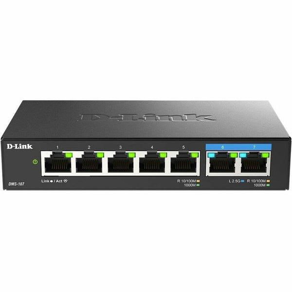 D-link Systems 7-port Multi-gigabit Unmanaged Switch (5) 1gb And (2) 2.5gb Ports