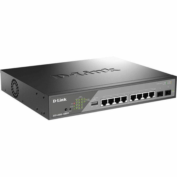 D-link Systems D-link Dss-200g-10mpp Series 10-port 1g Surveillance Poe Switch