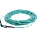 Add-on 13m Mpo/upc To Mpo/upc Aqua Om4 Ofnr (riser-rated) 12-strand Fiber Patch Cable