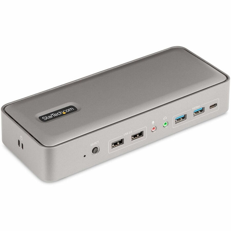 Startech Dual-laptop Usb-c Kvm Docking Station, Dual Monitor 4k 60hz Displayport Dock, 5-