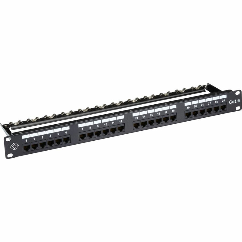 Black Box Cat6 Patch Panel - 1u, Unshielded, 24-po