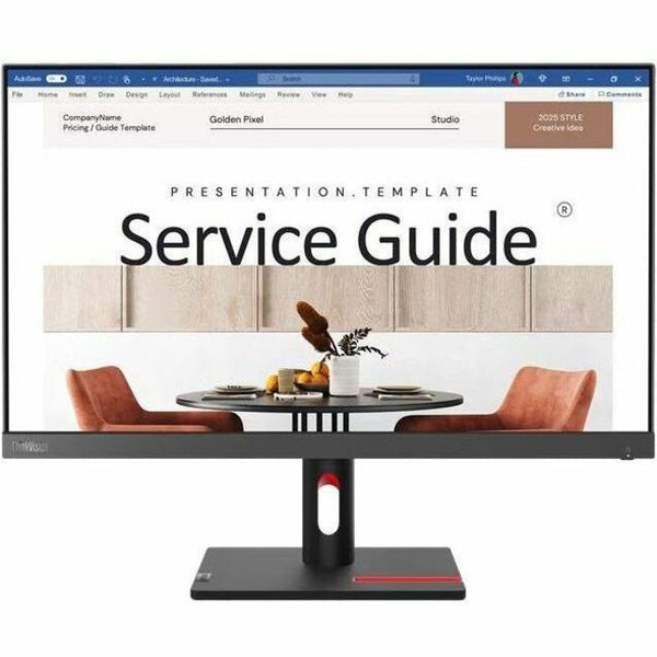 Lenovo S24i-30, 24 Inch Fhd Monitor With Ips And 100hz Refresh Rate