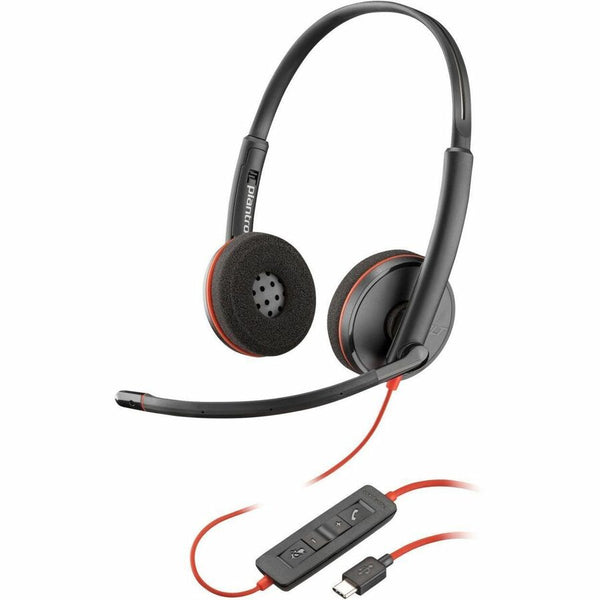 Hp Inc. Poly Blackwire 3220 Stereo Headset +usb-c/a Adapter Taa Us