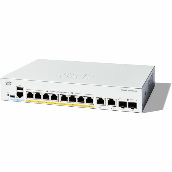 Cisco Systems Catalyst 1300 8-port Ge, Poe, Ext Ps, 2x1g Combo