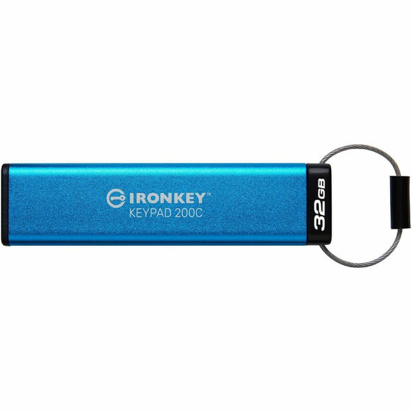 Kingston 32gb Usb-c Ironkey Keypad 200c, Fips 140-3 Lvl 3 (pending) Aes-256