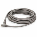 Add-on 2.5ft Gray Cat 6 Pvc Ethernet Cable Snagless Bubble Boot Rj-45 M/m