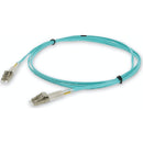 Add-on 0.3m Lc To Lc Aqua Om3 Duplex Ofnr (riser-rated) Fiber Patch Cable