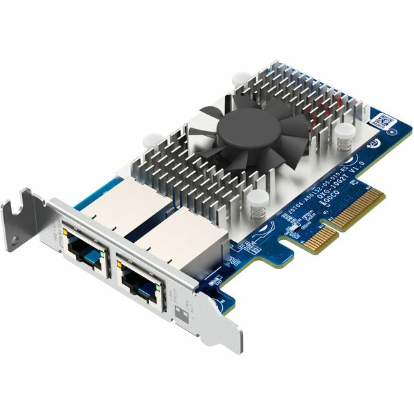 Qnap Inc Dual-port Baset 10gbe Network Expansion Card, Low-profile Form Factor, Pcie Gen3