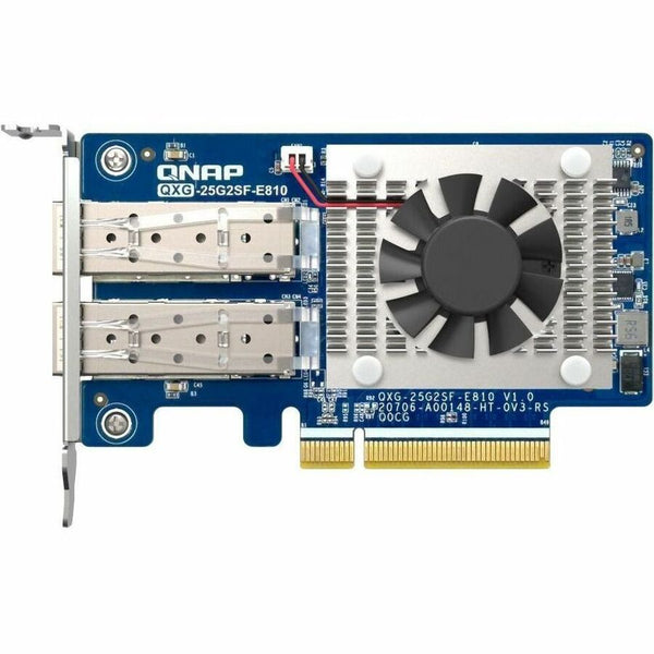 Qnap Inc Dual-port Sfp28 25gbe Network Expansion Card, Low-profile Form Factor, Pcie Gen4