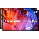 Viewsonic 24in Colorpro 1080p Dual Pack Head-only Ips Docking Monitors With 65w Usb-c And