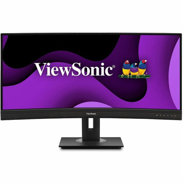 Viewsonic 34in Uwqhd Ergonomic 21:9 Curved Docking Monitor With 100w Usb C And Rj45,3440 X