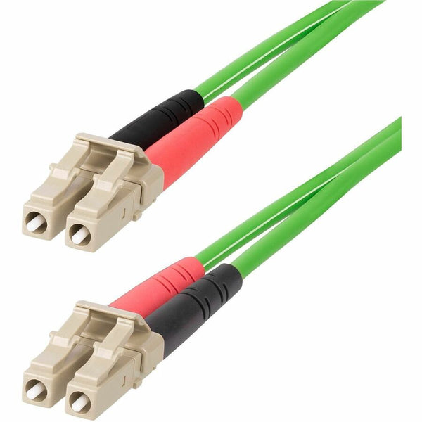Startech 15m (49.2ft) Lc To Lc (upc) Om5 Multimode Fiber Optic Cable, 50/125m Duplex Lomm
