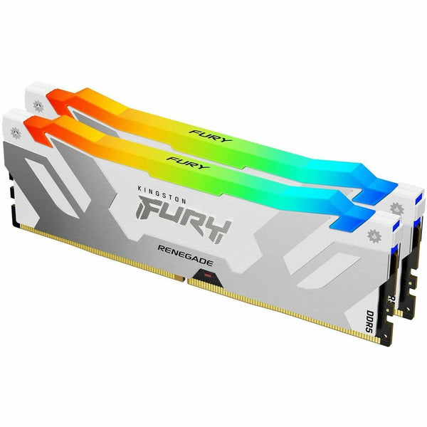 Kingston 32gb 8000mt/s Ddr5 Cl38 Dimm (kit Of 2) Fury Renegade Rgb White Xmp