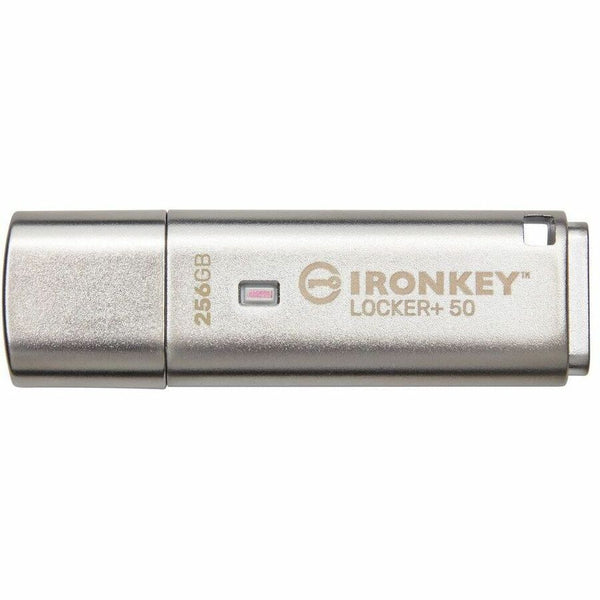 Kingston 256gb Ironkey Locker Plus 50 Aes Encryption, Usbtocloud