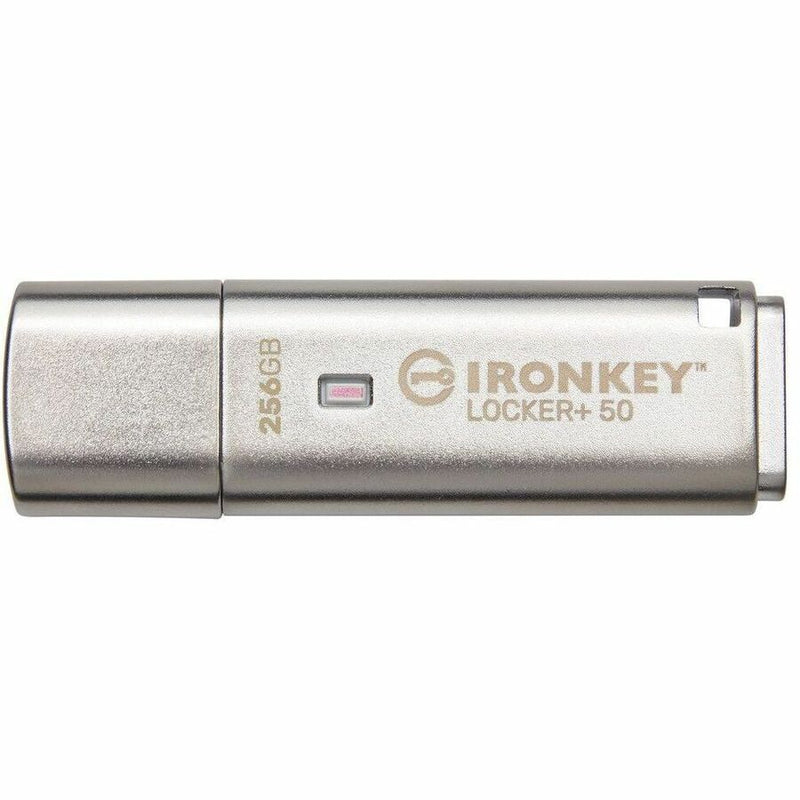 Kingston 256gb Ironkey Locker Plus 50 Aes Encryption, Usbtocloud