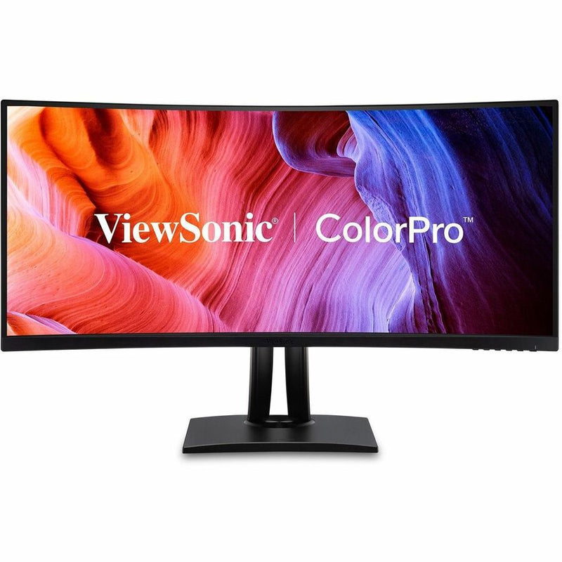 Viewsonic 34in Colorpro 21:9 Curved Uwqhd Monitor With 75hz, Freesync, 100w Usb C, Rj45 An