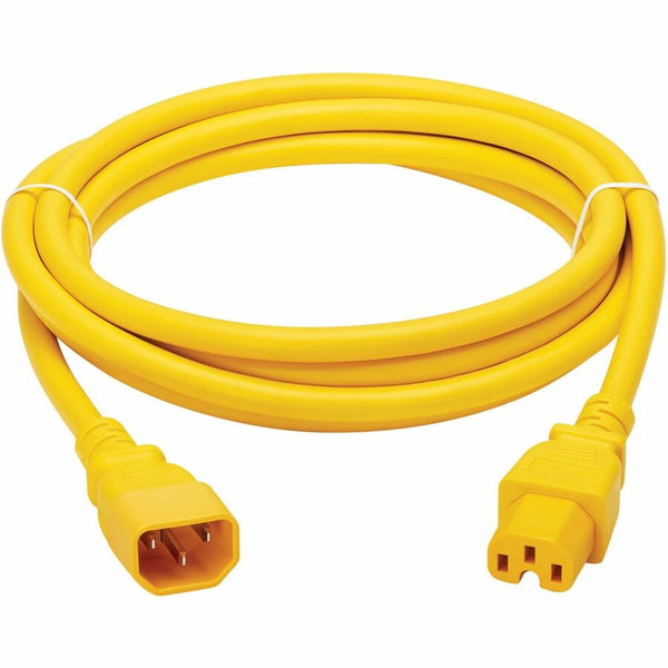 Tripp Lite Power Cord C14 To C15 15a 250v Yellow 10ft