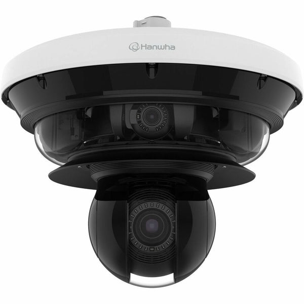 Hanwha Vision 5 Ch, Ai, Ir, Ptrz Multi-directional Outdoor Camera With Ptz / 4k X 4 Ptrz + 2mp