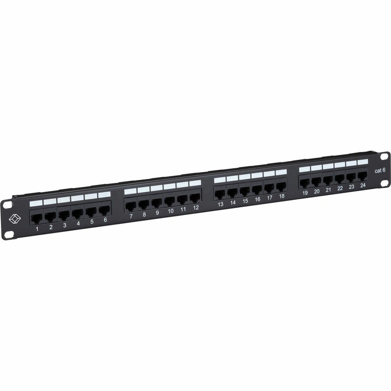 Black Box Cat6 Patch Panel, Punchdown - 1u, Unshielded, 24-port