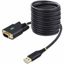 Startech 10ft (3m) Usb To Serial Adapter Cable, Com Retention, Interchangeable Screws/nut