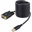 Startech 10ft (3m) Usb To Null Modem Serial Adapter Cable, Com Retention, Ftdi, Usb-a To
