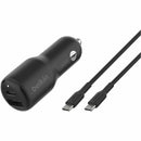 Belkin International Inc 42w Pd Pps Usb-c + Usb-a Car Charger + 1m Pvc C-c Cable