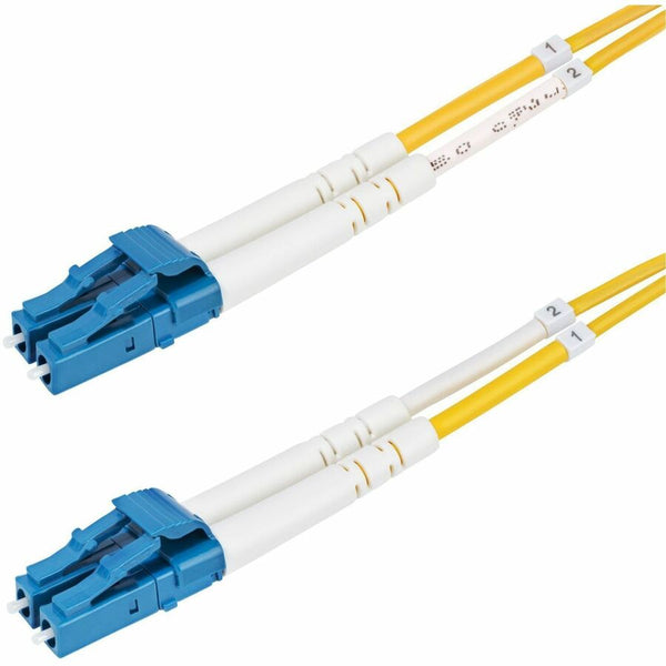 Startech 15m (49.2ft) Lc To Lc (upc) Os2 Single Mode Duplex Fiber Optic Cable, 9/125m, 10
