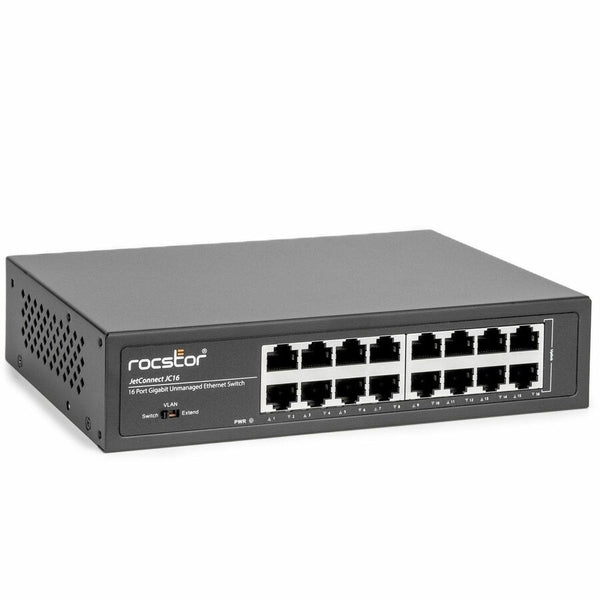 Rocstor Jetconnect Jc16 16-port Gigabit Desktop / Rackmount Unmanaged Network Switch, 16